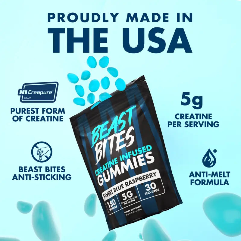 Blueberry Creatine Infused Gummies - Beast Bites