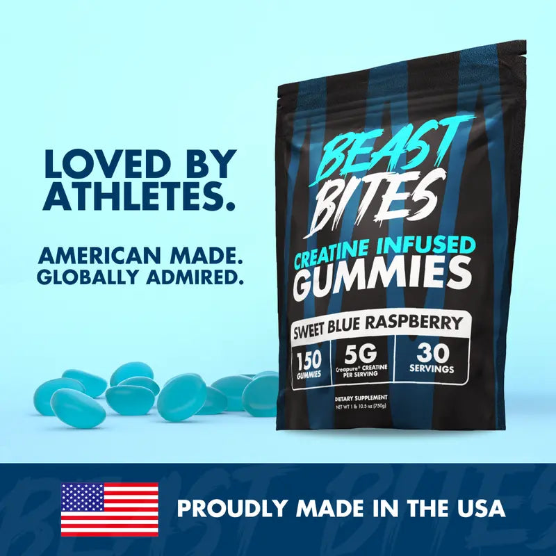 Blueberry Creatine Infused Gummies - Beast Bites